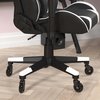 Flash Furniture Black LeatherSoft Gaming Chair with Roller Wheels CH-187230-1-BK-RLB-GG